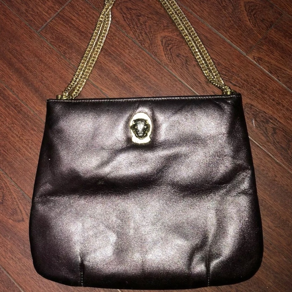 Henri bendel Ruth saltz leather double chain bag